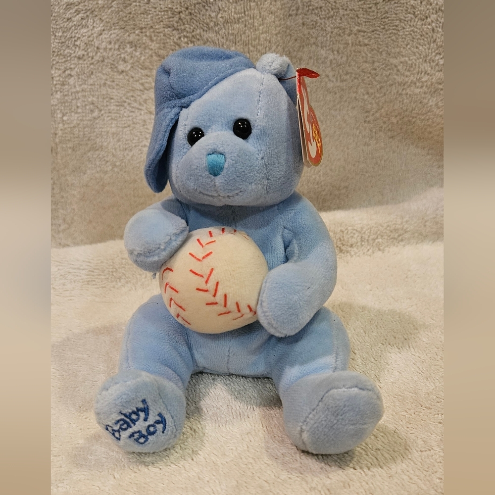 TY BABY BOY BEAR BEANIE BABY